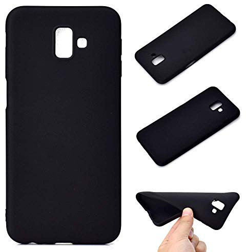 CoverKingz Softcase pour Samsung Galaxy J6+ (2018) - Housse Silicone pour Smartphone Galaxy J6 Plus - Housse Couleur Noir Mat