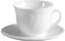 Dajar TRIANON Kaffeeservice weiß, Glas, 6 Stück (1er Pack), 6