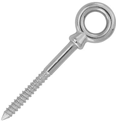 Augbolzen mit Holzgewinde 10x100 mm aus Edelstahl A4 (1 Stück) | Augenbolzen - Ringschraube - Maritim-Zubehör von MESAROS®