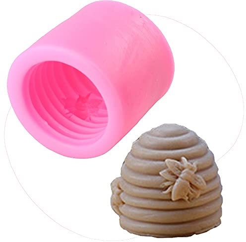 Kerzen GießForm 3D Bienenwabenkerze silikonformen Bienenstockform für hausgemachte Bienenwachs Kerze Seifenwachswachs Wachs Schmelze Nesselmittler Kerze herstellen Lieferung 35 ( Color : Light Grey )