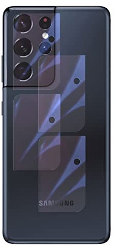 Fonetek® Pack of 4, Compatible with Galaxy S21 Ultra 5G, Camera Rear Lens Thin Glass Protector Shield Guard Covers for Samsung Galaxy S21 Ultra 5G