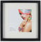 IDEAL TREND 3D Objektrahmen Holz Bilderrahmen quadratisch Wanddeko Collage Poster Fot Rahmen: Farbe: Schwarz | Format: 50x50