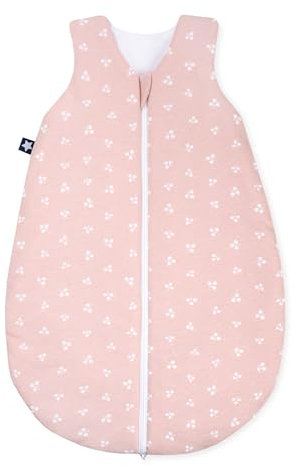 Julius Zöllner Sommerschlafsack Jersey, 0,5 TOG, waschbar bei 60°C, Made in Germany, OEKO TEX Standard 100, Leafy, Gr. 80/86