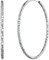 FOCALOOK Damen Groß Kreis Creolen 70mm Silber 925 Frauen Street Style karierte Statement Kreolen Ohrringe Ohrschmuck Accessoire für Alltagskleidung Abendkleid