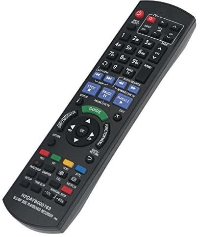 N2QAYB000763 Sub N2QAYB000762 Ersatz Fernbedienung Fit für Panasonic Blu-ray Disc Player HDD Recorder DMR-PWT420 DMR-PWT420EB DMR-PWT520