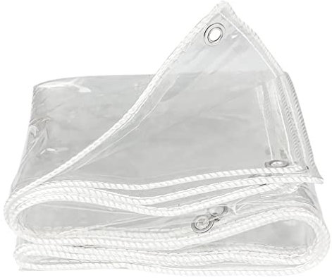 Transparentem PVC Plane Abdeckplanen Verdicktes Design Weich Leicht Zu Falten Für Balkon/Terrasse/Pavillon/Garten/Gewächshaus/Pflanzen/Dach Für Haustiere (Color : Clear, Size : 5 * 10m)