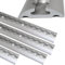 NTG 4 Stück Airlineschiene je 0,5 m aus Aluminum in Halbrunder Form | mit Bohrungen | 500mm | Ladungssicherung für LKWs, Anhänger und Wohnmobile | Silber eloxiert