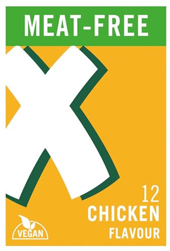 OXO 12 Vegan Chicken Flavour Stock Cubes – Meat-Free, Bold Taste, Plant-Based, Ideal for Soups, Roasts, Gravy & Holiday Cooking, 71 g (Pack of 1)