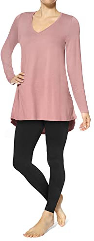 HUE T-shirt tunique legging parfait pour femme, Pot-pourri, Medium