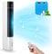 LIFERUN Ventilador de Torre de 104 cm con Mando a Distancia y Refrigeración por Agua, 4 en 1 con Refrigeración, Humidificación, Temporizador de 12 Horas, Silencioso Para Dormitorio, Salón