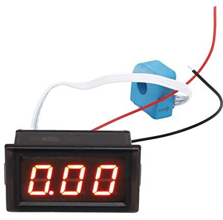 Amperometro Digitale DC Amperometro con Sensore Hall LED Display Digitale 50A Misuratore di Corrente Ad Alta Precisione per Veicoli
