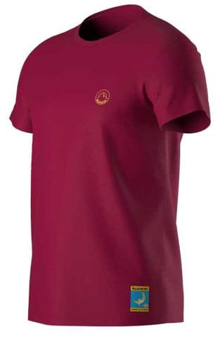 LA SPORTIVA Maglia a Manica Corta Climbing on The Moon, Fucsia-Giallo, M