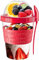 VL Yogurt Pots Spoon Reusable 600ML Overnight Oats Muesli Cup with Lid BPA free Breakfast Cereal To Go Dishwasher Safe Snack Lunch Oatmeal Jars Travel Meal Food Container 20 oz (Red)