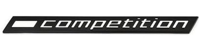 AQXYWQOL 3D COMPETITION Logo Autoaufkleber Emblem Abzeichen Kofferraumaufkleber Kompatibel mit Thunder Edition M1 M2 M3 M4 M5 M6 M7 M8 X3M X4M X5M X6M Aufkleber Farbe ist konstant, verblasst nicht und