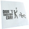 Kiwistar - Autoaufkleber - Silber - 20x10cm Dont Touch My Car Aufkleber für Auto, Laptop, Fahrrad, LKW, Motorrad Mehrfarbig JDM Decal Racing