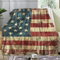 ZDABAOEC Kuscheldecke Flauschig Amerikanische Flagge Decke, Fleecedecke 230x270, Sofadecke & Couchdecke, Weiche Kuschelige Wohndecke Blanket, Riesig Groß Decken für Sofa Couch