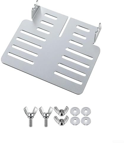 Zilimontt Aluminum Bracket for Mr. Heater Buddy Stove Fan - Heat Powered Fan Mount Accessory Kit with Bolts, Wing Nuts & Washers - Optimizes Warm Air Circulation for Cabins, Workshops & Homes