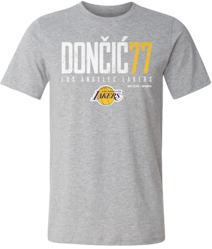 500 LEVEL Luka Doncic Los Angeles Lakers Shirt - Luka Doncic Los Angeles Lakers Elite, Meliert, grau, L