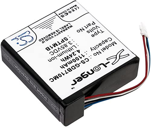 Peakbatt SPTM1B, 1100mAh Battery Replacement for GoPro Hero 7 Silver, Hero 7 White