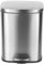 Jolie Max Stainless Steel Pedal Bin – Fingerprint-Proof Kitchen Bin with Soft-Close Lid & Steel Bar Pedal – Rectangular Brushed Steel Waste Bin for Home & Office (12L)