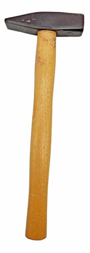 Marteau de serrurier env. 200 g ou 500 g, manche en bois 250/300 mm, tête de marteau avec cale ronde (tête env. 500 g)