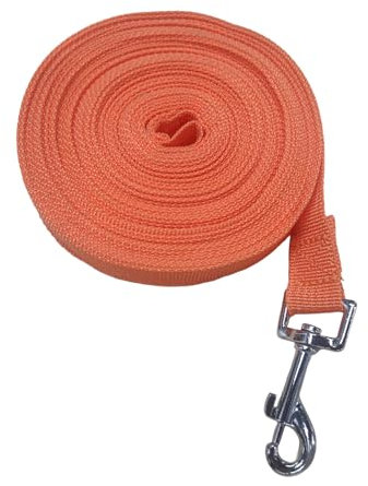 tiyiyok Schleppleine, Orange Laufleine für Hunde 10 M, Halsbänder, Geschirre Und Leinen für Hunde Trainingsleinen, Es Gibt Starke Haken Und Abschleppgurte, die Rostfrei Und Korrosionsbeständig sind