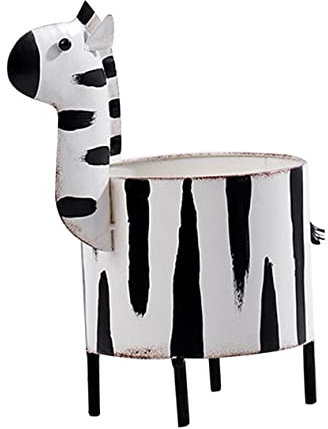 Kisangel Eisen Zebra Pflanztopf für Sukkulenten für Bürodekoration Langlebig und Vielseitig Einsetzbar