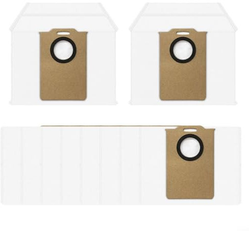Puupaa Wiederverwendbare Staubsaugerbeutel für MONSGA MS1 MAX für Ultenic für T10 Lite für Lubluelu L15 Plu Staubsauger Saugstation Beutel, Staubbeutel Ersatz-Set (10 Stück)