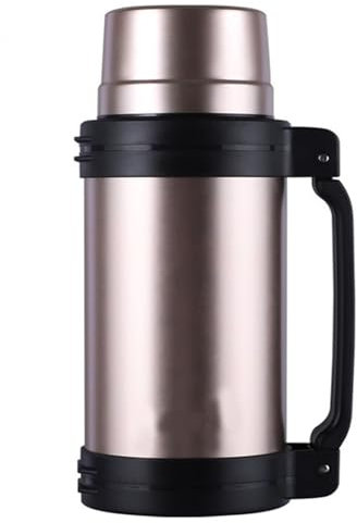 Grande thermos da caffè per bevande caldee fredde inacciaio inox isolato sottovuoto con 2 tazze bottiglie di acqua calda riutilizzabili per viaggi escursioni campeggio per escursioni pesca D