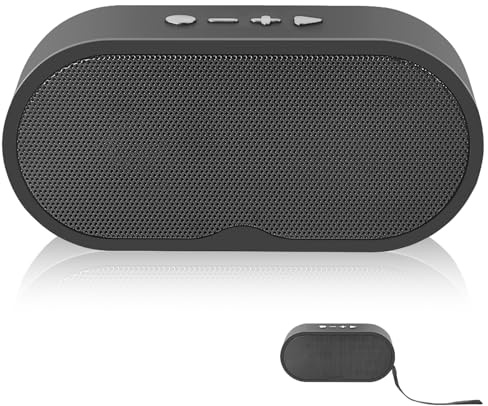 STFMHEZ Bluetooth Speaker Portable Wireless, Bluetooth 5.3 Speakers with HD Stereo HiFi Bass for Travel Home, 1200mAh Battery, 15 Hour Playtime, Support Bluetooth/U-Disk/TF Card