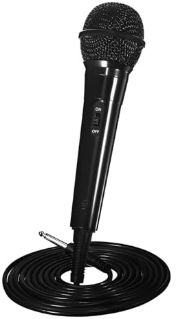 HONMEET Handheld Dynamic Microphone Wired Mic for Singing Karaoke Vocal Performance with Noise Reduction High-fidelity Sound for Speech Recording and Live Streaming Compatible with Dvd Tv