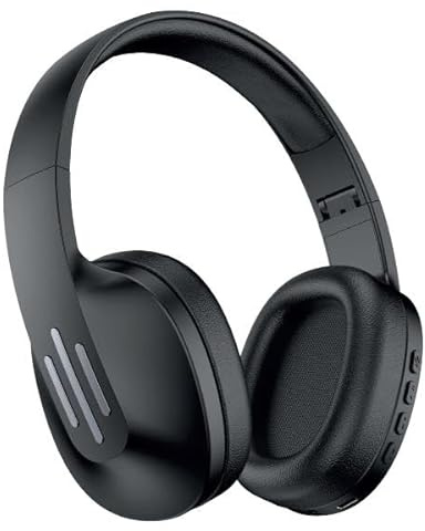 Nilox Cuffie Over Ear Bluetooth con Microfono, 7 Ore di Autonomia, Archetto Regolabile e Morbidi Padiglioni Imbottiti per un Comfort Ottimale