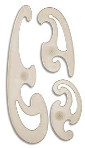 JPC Burmester-Kurvensatz, 3-teilig, rauchgrau VE = 1