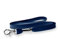 KANDINSKY Schlüsselbänder Lanyards unbedruckt, Dunkelblau (blau), mit Verschluss, 12 mm Breite (50 Stück)