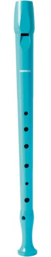 Hohner Flûte Hohner 9508 couleur bleu ciel, étui vert et transparent