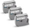 3x XemaX Kompatibel Brother M-K221S 9mm 3/8 White Ersatz für MK-221 M-K221S MK221 MK221S Brother PT-65 Schriftband 9mm für Brother P-Touch PT-65 PT-60 PT-90 PT-55 PT-M95 PT-85 PT-80, Schwarz auf Weiß