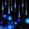 KKPLZZ LED Meteorschauer Lichter, Weihnachten Outdoor Dekoration Regentropfen Lichter 8 Röhren 144 LEDs Eiszapfen Schnee fallende Lichter Weihnachten Halloween Party