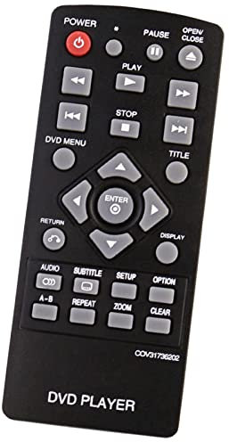 COV31736202 Remplacement de la télécommande Convient pour LG DVD Player DP132