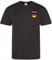 Germany German Printed Supporters Unisex Mens Womans T-Shirt for World Cup Football Euros Rugby Non Official (as8, Alpha, x_s, 3X_l, Regular, Regular, Black, Medium)