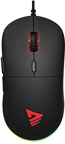 SAVIO Gaming PC Gambit 200-12000 DPI - Gaming Maus mit Sensor Pixart PMW 3327, Gaming Zubehör - Ergonomische USB Maus in Einer Honigwabenstruktur - Schwarz