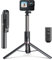 TELESIN 3-in-1 Selfie Stick with wireless remote for GoPro Hero 11 black/Hero 10/Hero 9/8，Aluminum Alloy Monopod Tripod Bluetooth remote control can be controlled GoPro/iPhone/Android (130CM / 51 in)