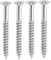 Pwshymi 4 Pcs Neck Plate Mounting Screws Neck Plate Mounting Screws for Fender Strat Metal Guitar Replacement Screw, Bass Pickguard Screw Set, Guitar Mounting Screws