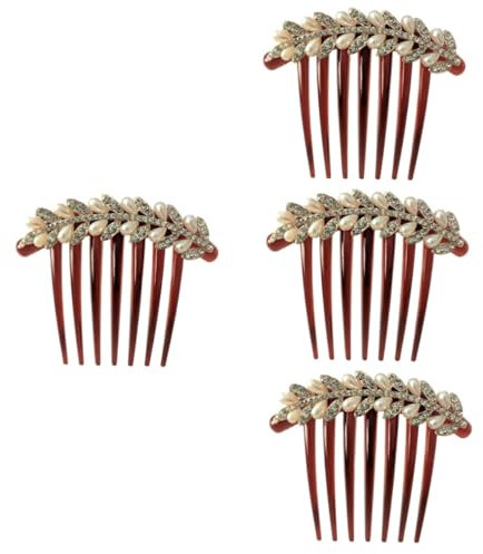 Abaodam 4 Stücke Vintage Braut Haar Reben Strass Haar Kamm Für Hochzeit Formale Kopfschmuck Zubehör