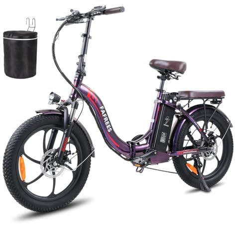 Fafrees F20 Pro Elektrofahrrad E-Bike Klapprad 20 Zoll, Ebike Herren Damen 36V 18Ah Akku Reichweite 150Km, 3.0 Fatbike Pedelec 250W 25km/h, Fahrradlast 150Kg