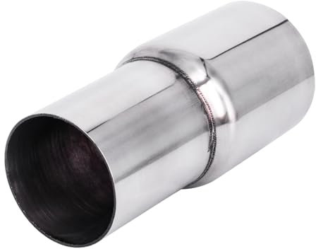 Krtopo Adaptateur de tuyau d'échappement en acier inoxydable Tube de raccordement pour connecteur d'échappement Réducteur Dilatateur Modification de tuyaux d'échappement de voiture (51mm-60mm)