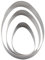 3 Pieces Easter Cookie Cutters,Egg Biscuit Cutter Set for Baking,Round Shapes Stainless Steel Food Mold,Kids Metal Circle Eggs Shaped Pastry Cutter,Cooking Cake Sandwich,for Eid,Valentine's,Graduation
