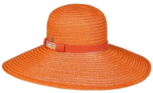 LIERYS Marinaleda Schlapphut Einfarbiger Femininer Hanf Damen Frühjahr Sommer orange One Size