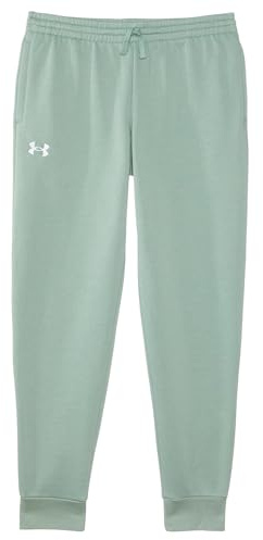 Under Armour Rival Fleece Joggers Pantalons, (348) Vert silice / / Blanc, Taille M Garçon