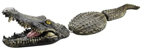 Kunstharz-Krokodilkopf, Hof-Teich, schwimmendes Tiermodell, Ornamente, Outdoor-Krokodil-Simulation, Dekoration, Pool, kniender Pinguin, Feen, Laterne, Halloween, Licht-Lockvögel, Brunnentier,