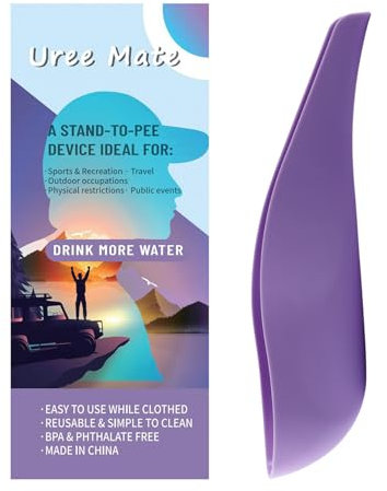 NIHENHAO Urinoirs debout réutilisables pour femme - Entonnoir pour uriner debout - Pour voyage, camping - Violet